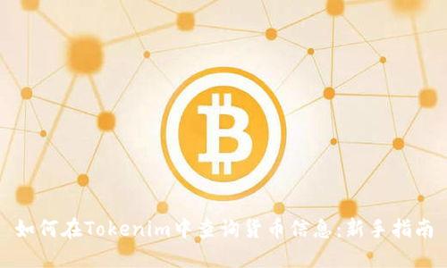如何在Tokenim中查询货币信息:新手指南