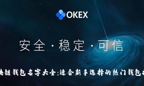 区块链钱包名字大全:适合新手选择的热门钱包推荐