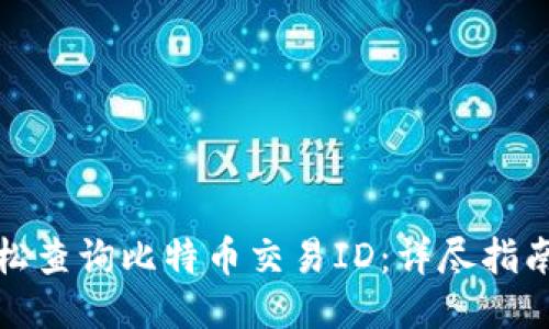 如何轻松查询比特币交易ID:详尽指南与技巧